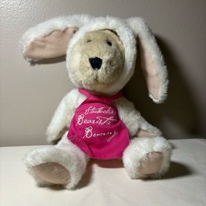 Starbucks Bearista Bunny w/Apron 998 Easter VTG Plush Bear Coffee Collectible